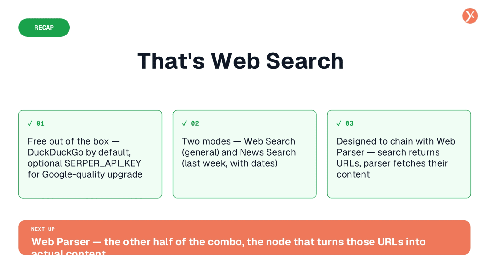 Recap: Key Web Search Features