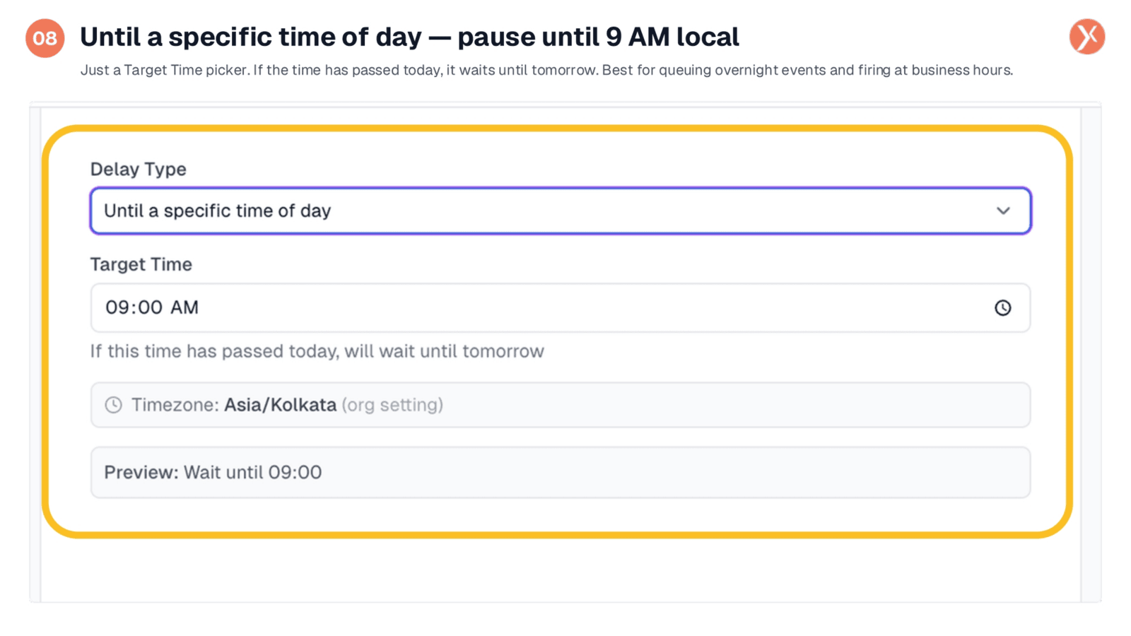 Pausing Until a Local Time