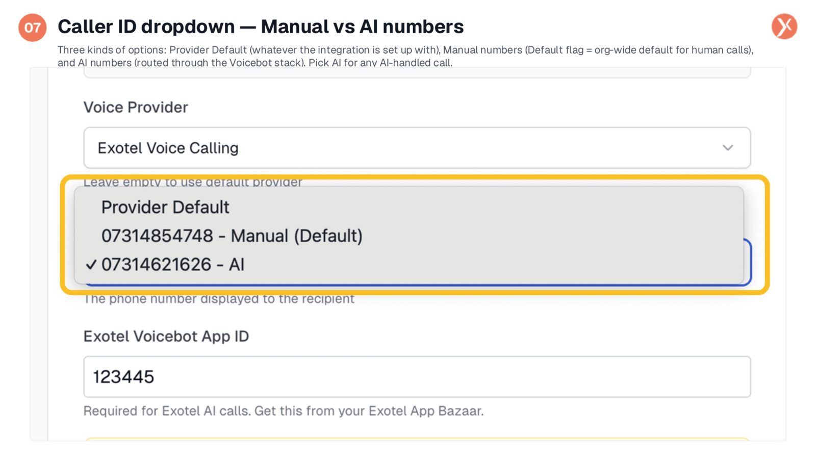 Caller ID Options: Manual vs. AI Numbers