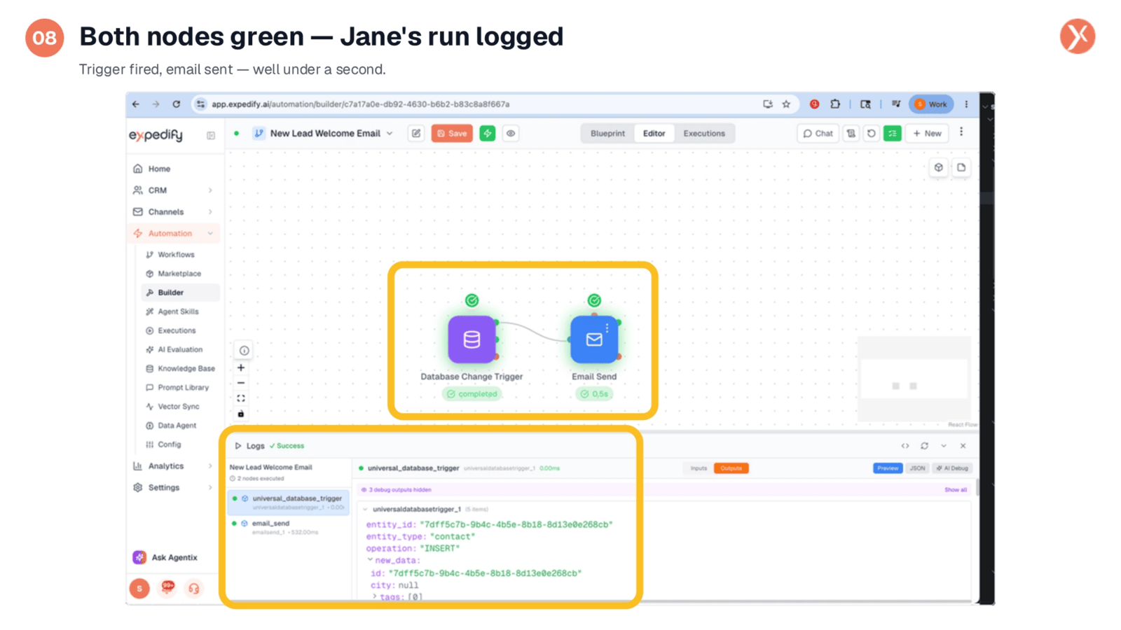Successful Workflow Execution Logged