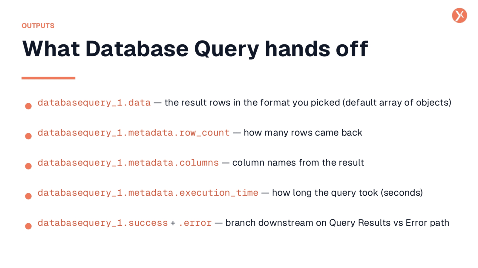 What Database Query Hands Off