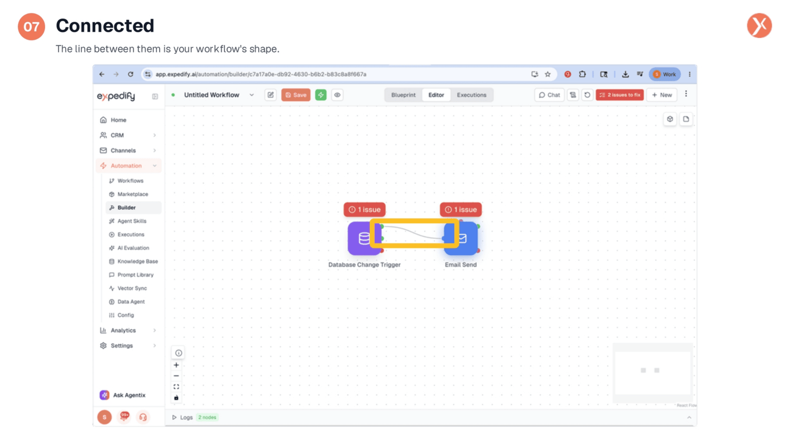 Workflow Nodes Connected