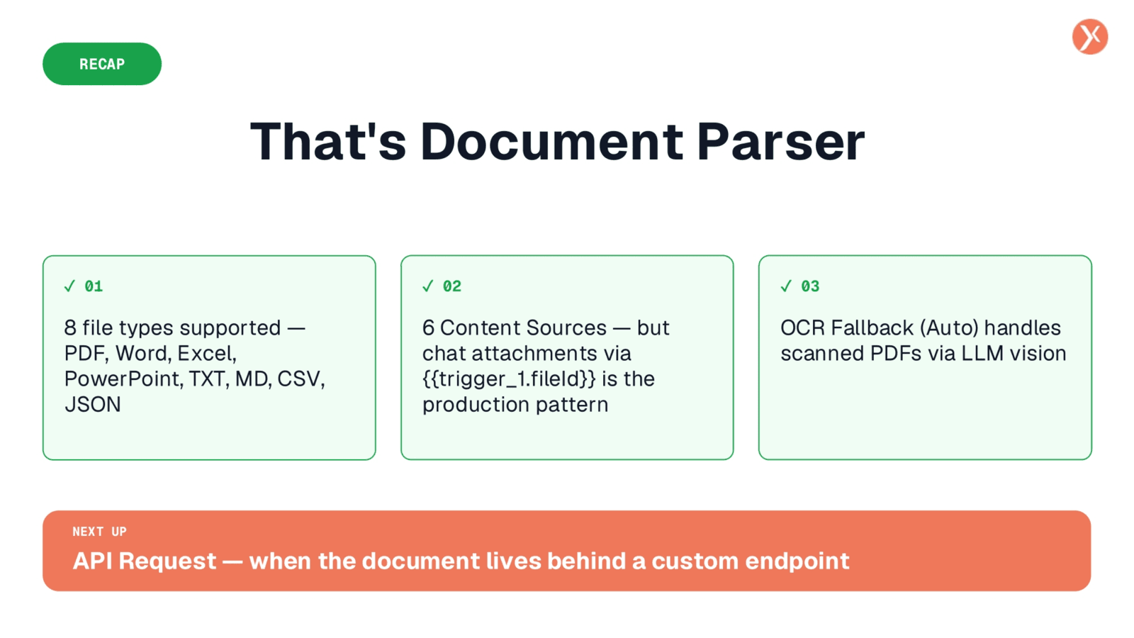 Document Parser Recap
