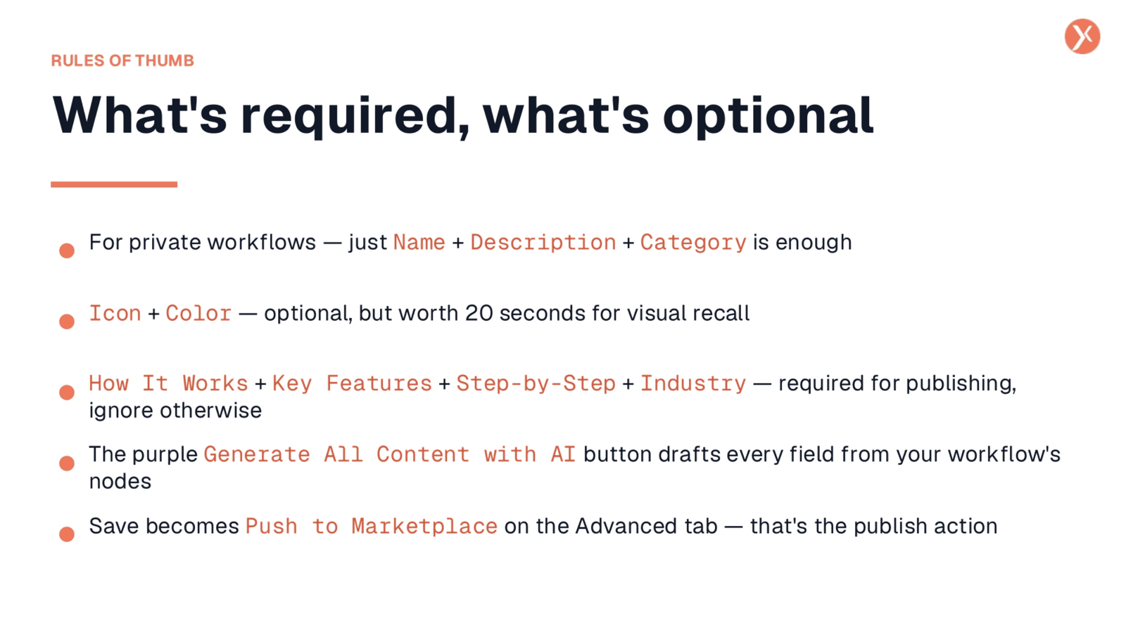 Required vs. Optional Fields