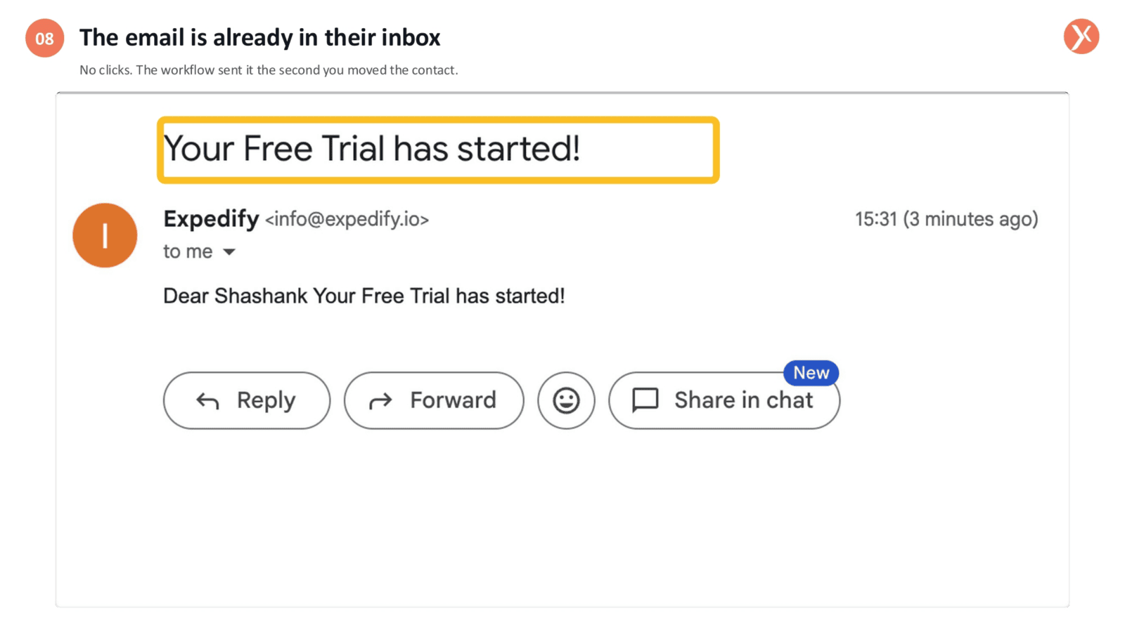 Email Received Automatically