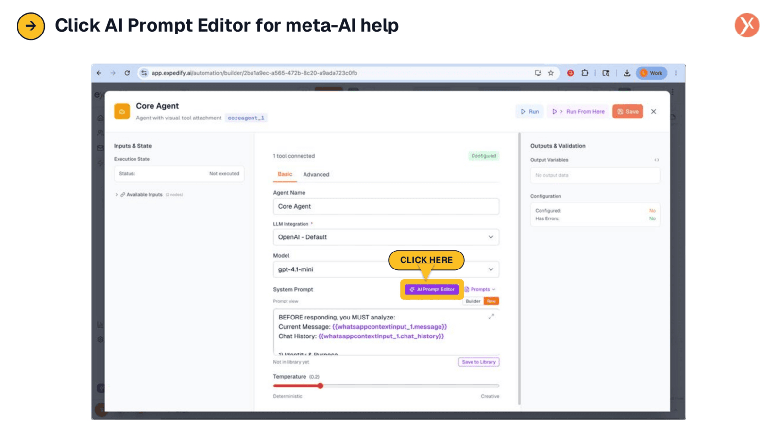 AI Prompt Editor: Meta-AI Assistance