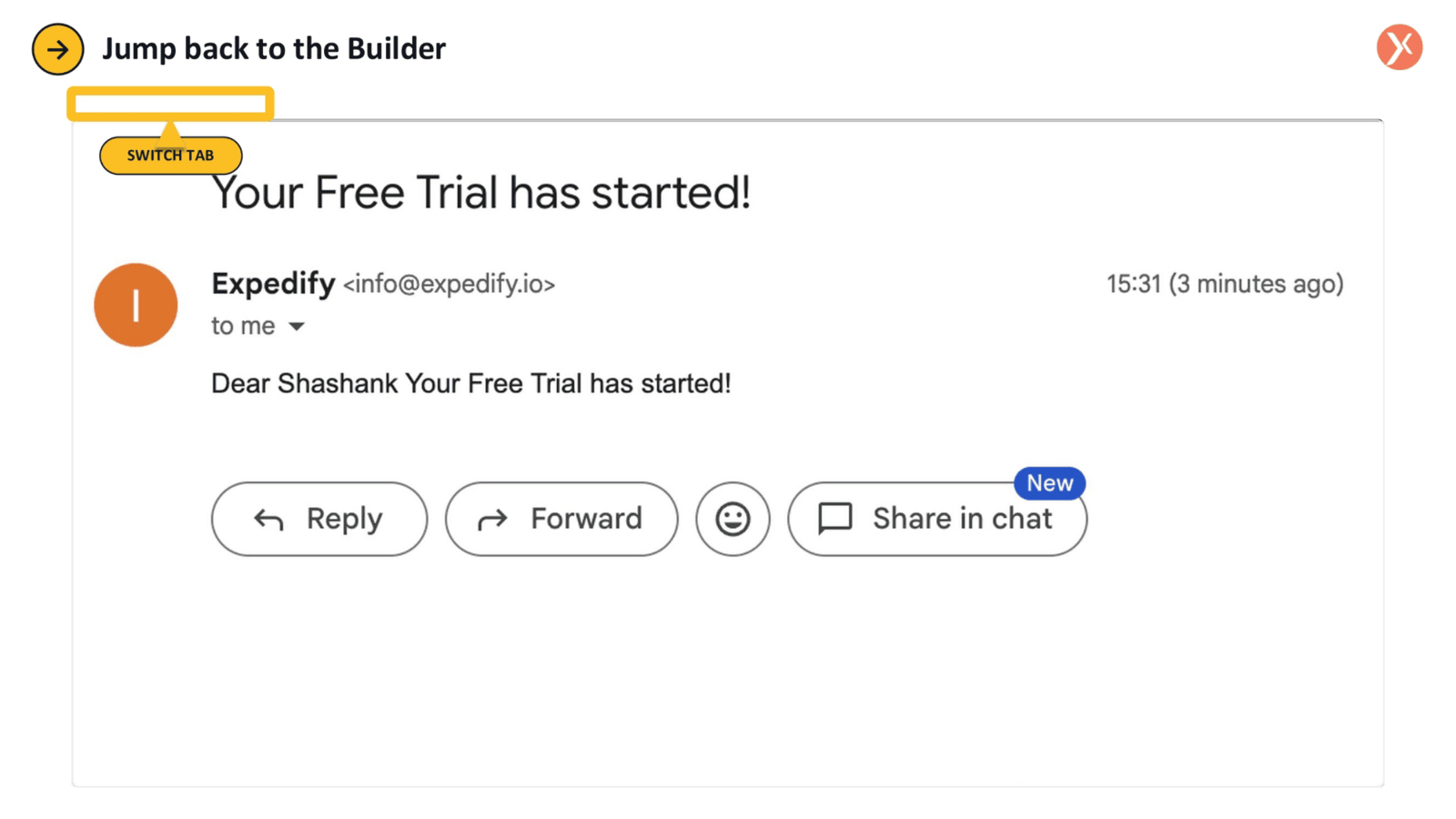 Returning to the Builder