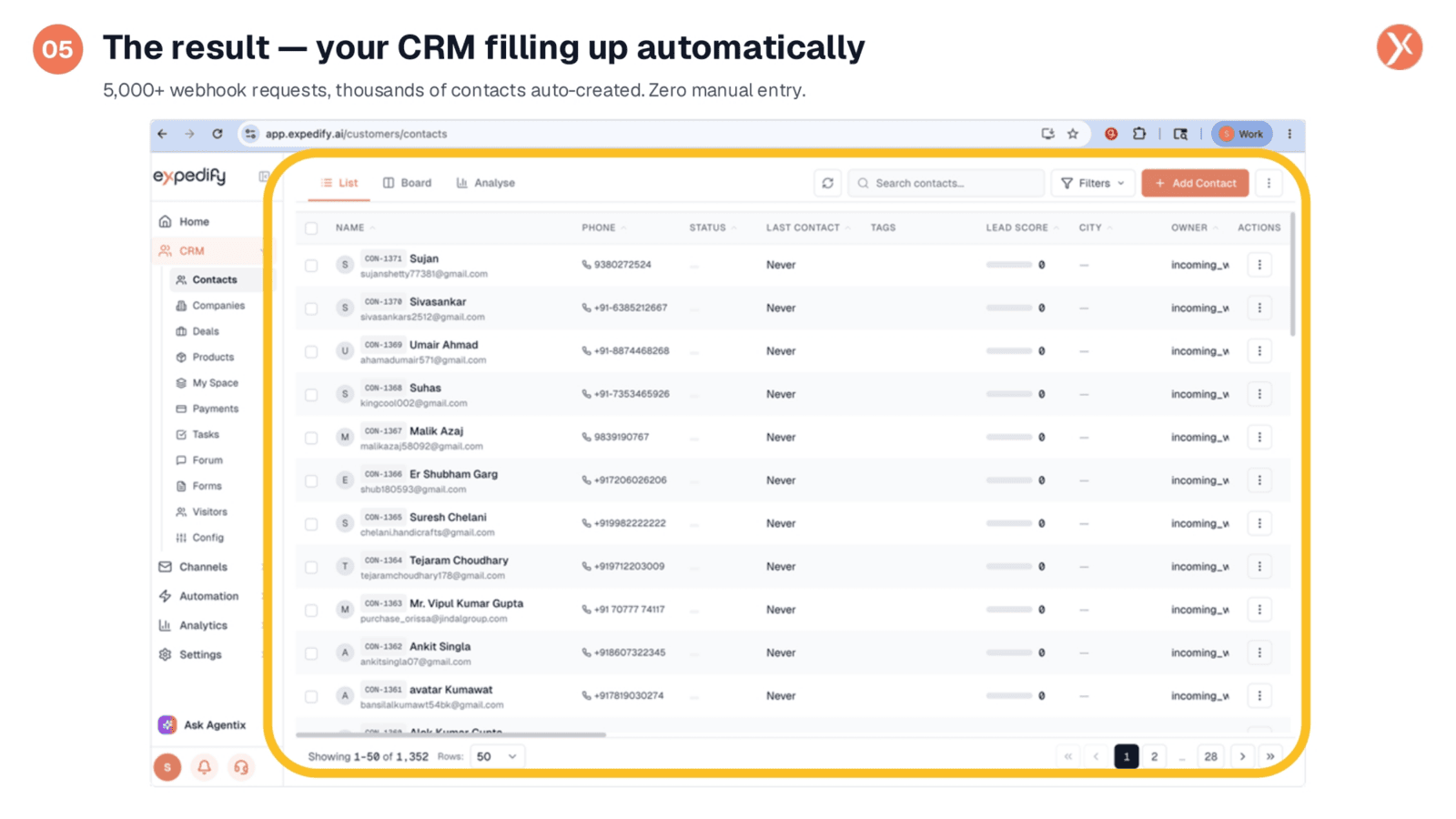 The Result: Your CRM Filling Up Automatically