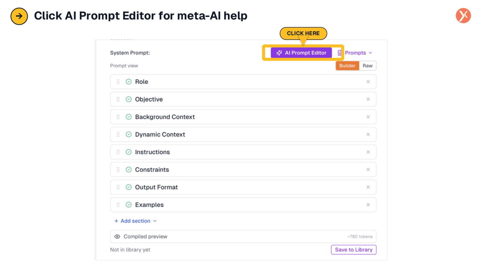 AI Prompt Editor for Meta-AI Assistance