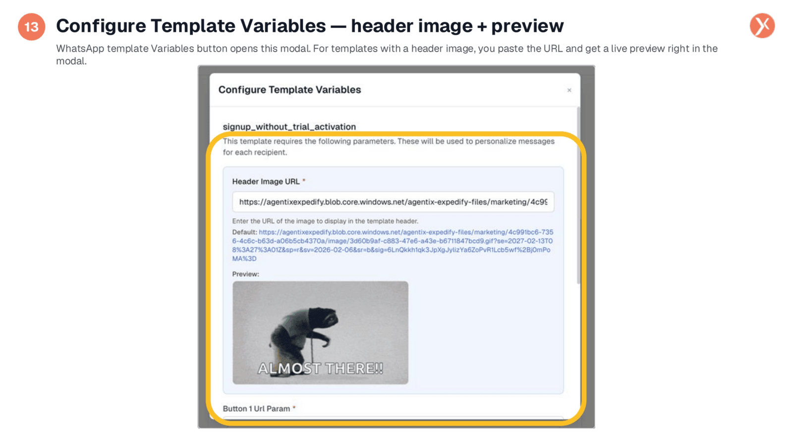 Configuring Template Variables and Header Images