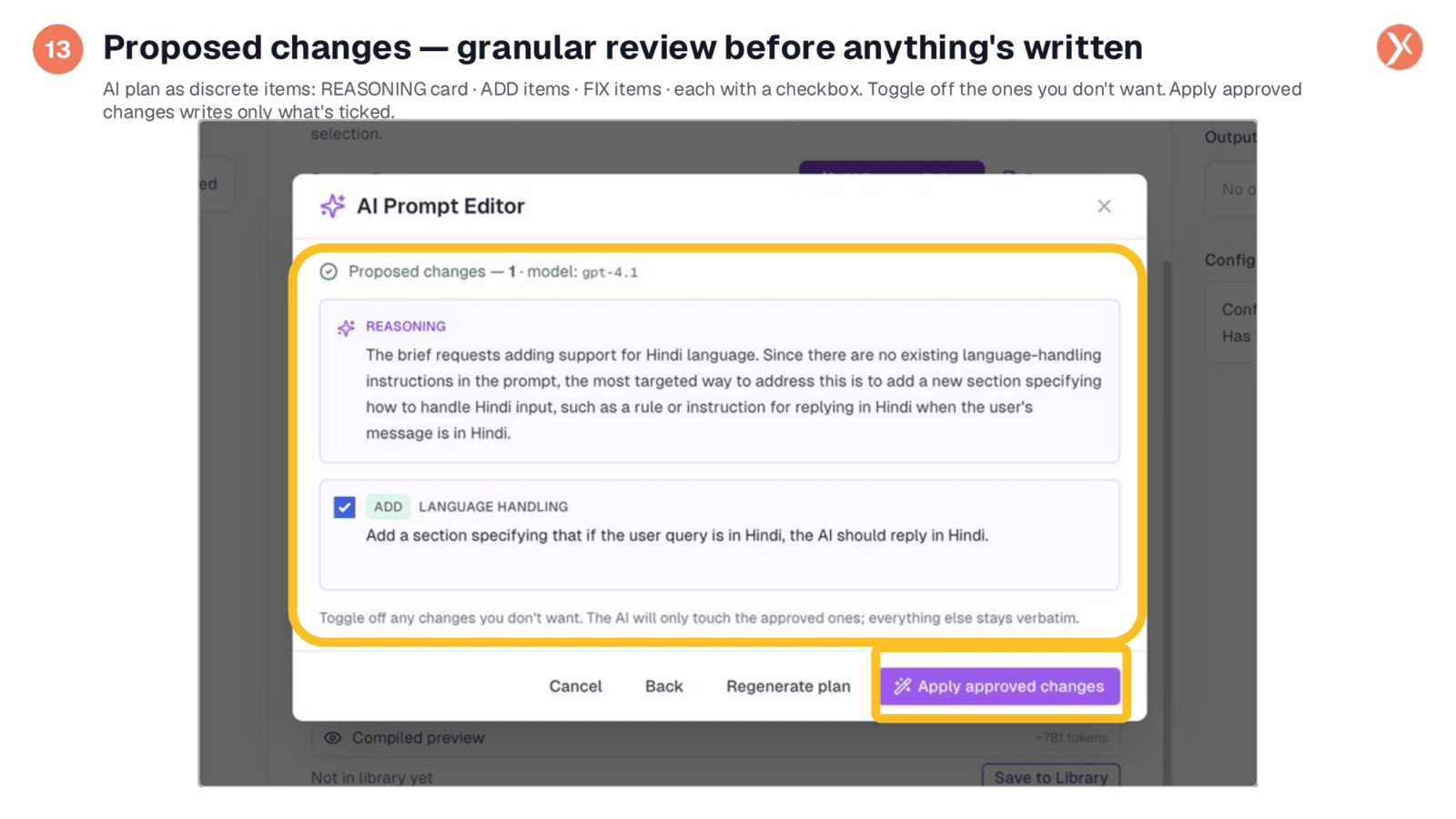Proposed Changes: Granular Review Before Writing