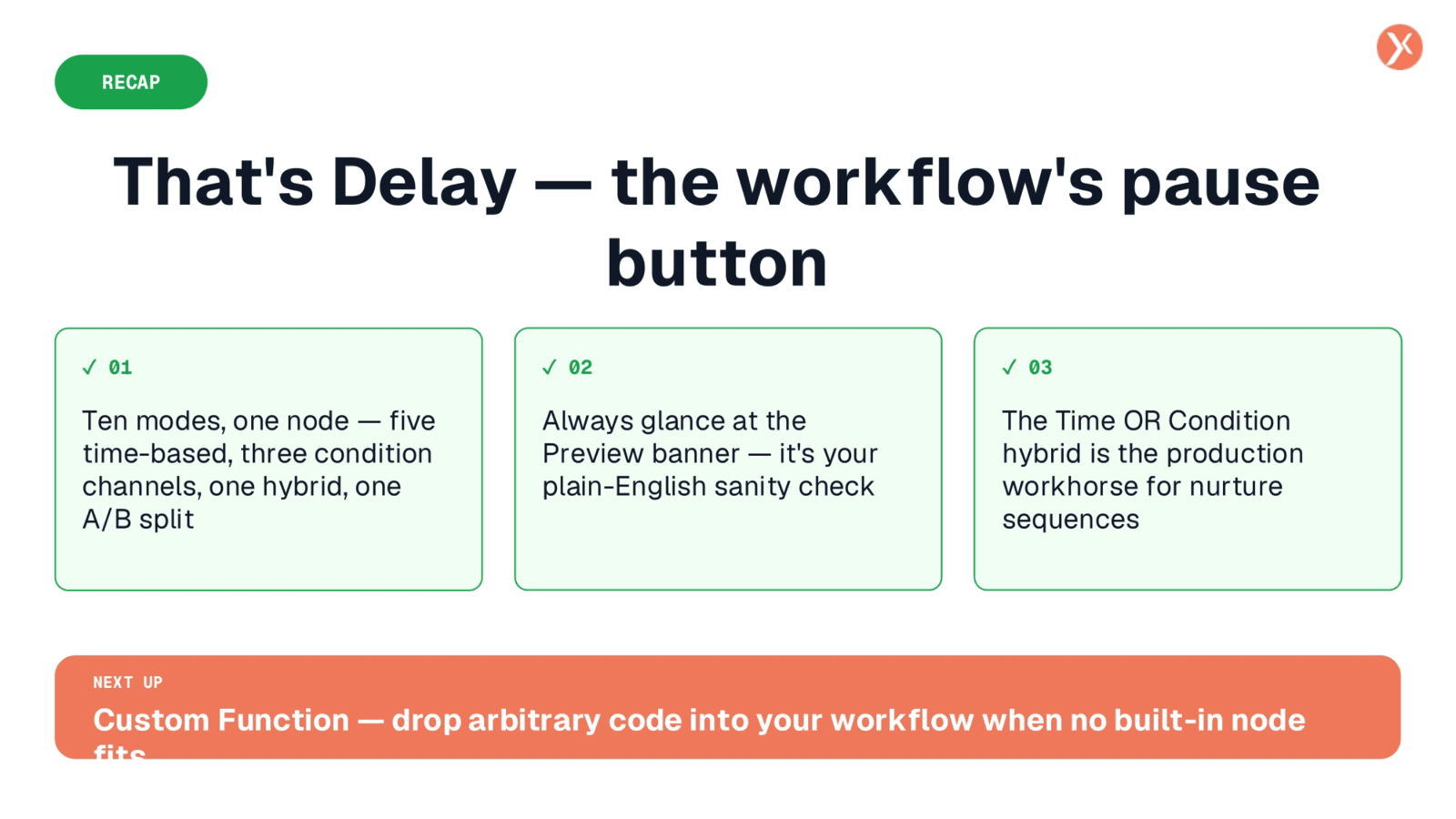 Delay Node Recap: Workflow's Pause Button