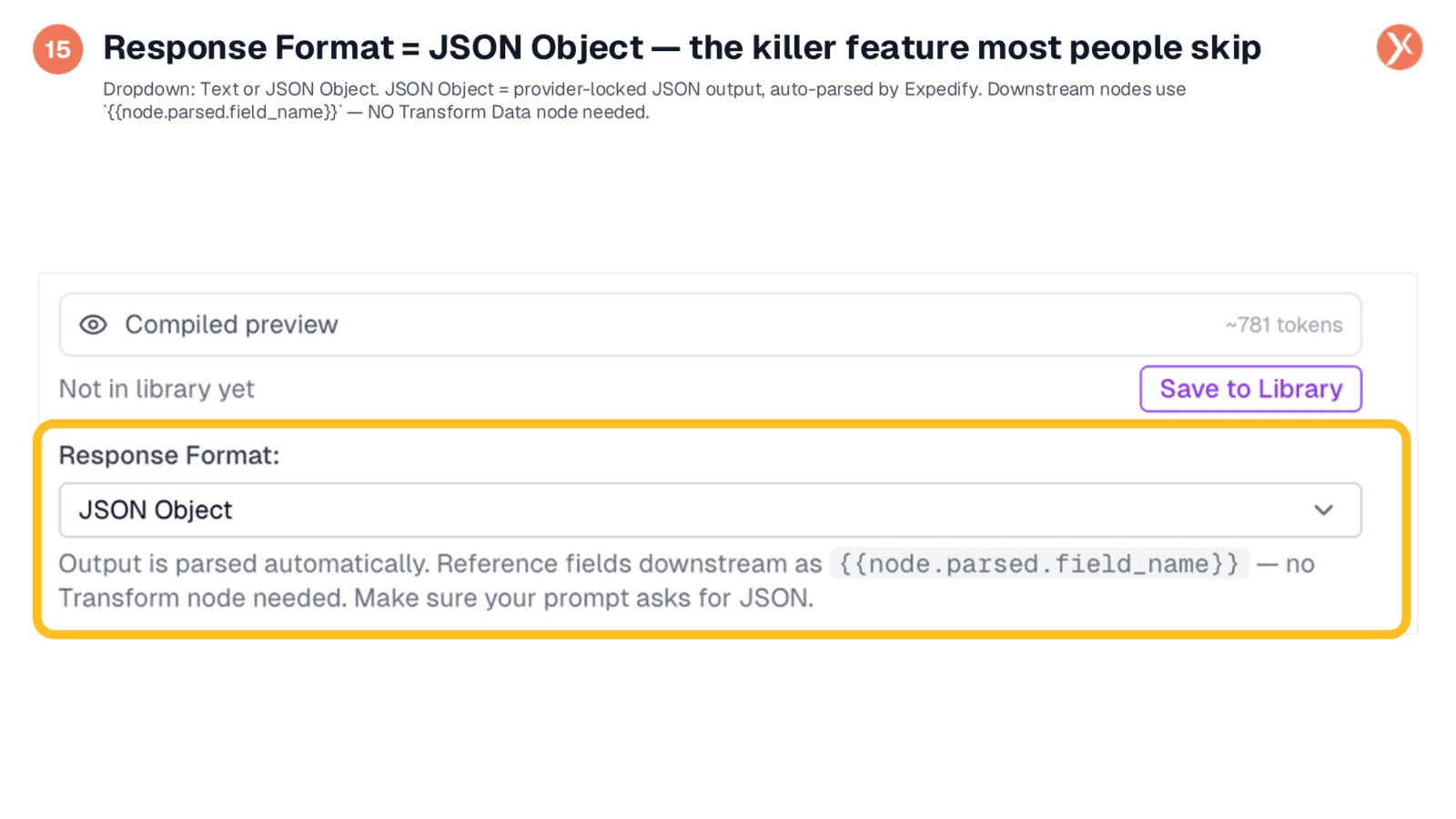 Response Format: JSON Object for Auto-Parsing